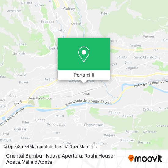 Mappa Oriental Bambu - Nuova Apertura: Roshi House Aosta