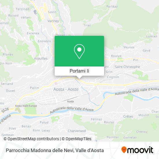 Mappa Parrocchia Madonna delle Nevi