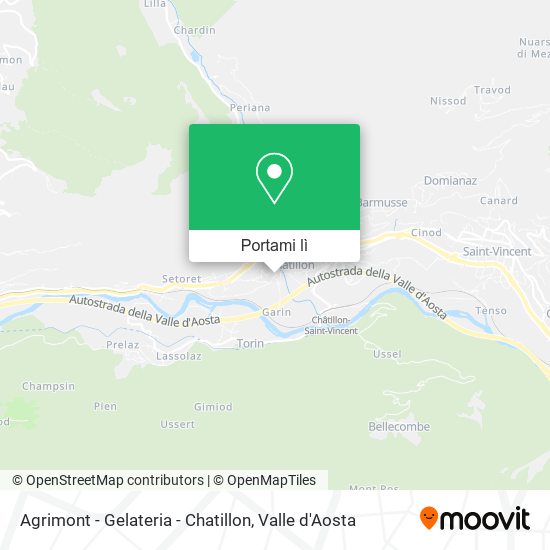 Mappa Agrimont - Gelateria - Chatillon