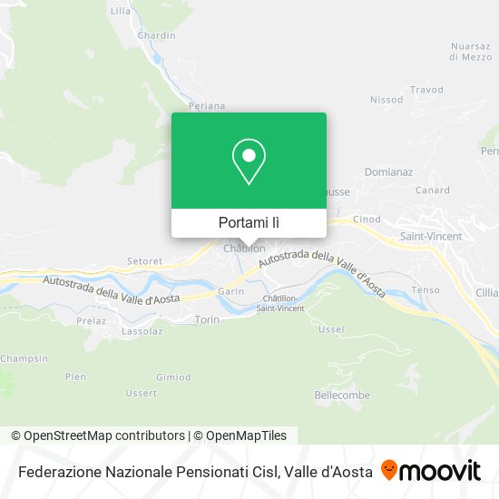 Mappa Federazione Nazionale Pensionati Cisl
