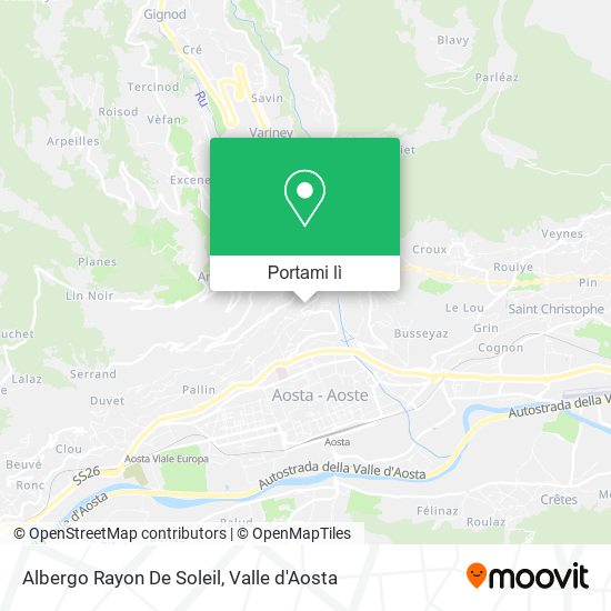 Mappa Albergo Rayon De Soleil