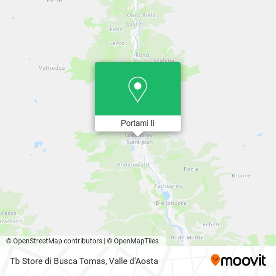 Mappa Tb Store di Busca Tomas