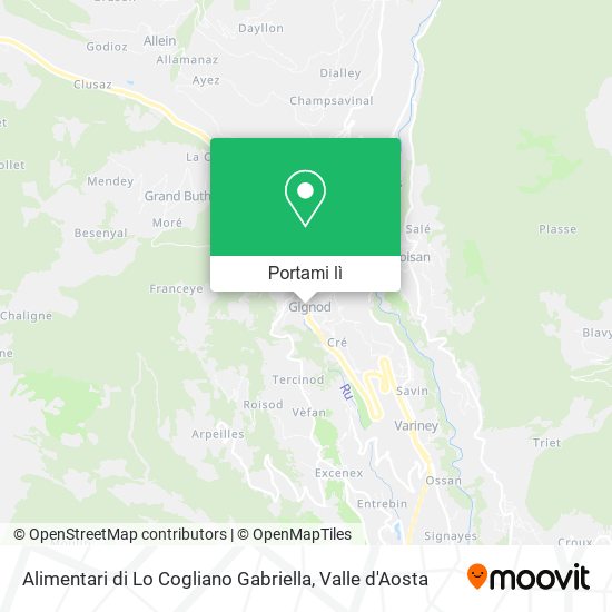 Mappa Alimentari di Lo Cogliano Gabriella
