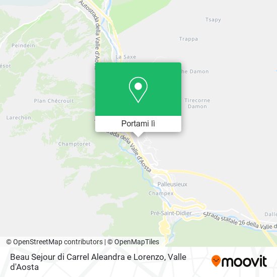 Mappa Beau Sejour di Carrel Aleandra e Lorenzo