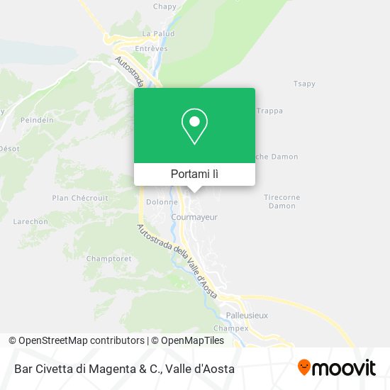 Mappa Bar Civetta di Magenta & C.