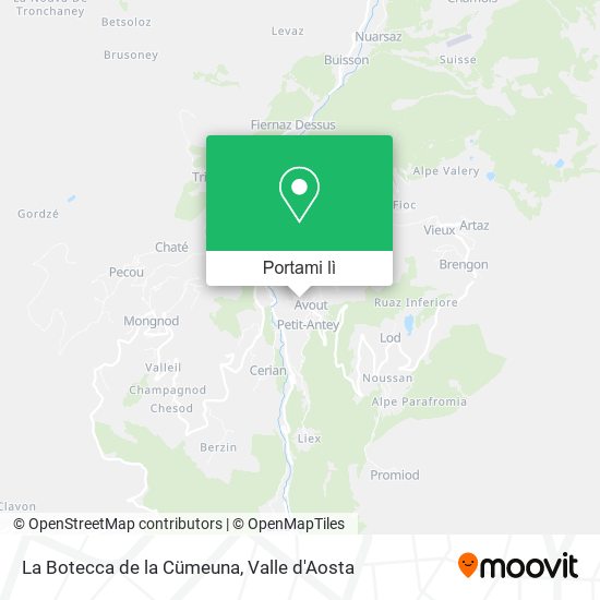 Mappa La Botecca de la Cümeuna
