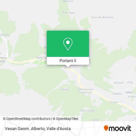 Mappa Vesan Geom. Alberto