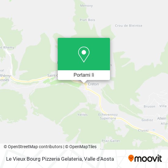 Mappa Le Vieux Bourg Pizzeria Gelateria
