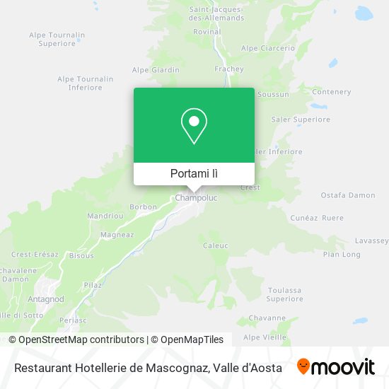 Mappa Restaurant Hotellerie de Mascognaz