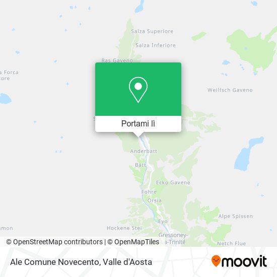 Mappa Ale Comune Novecento