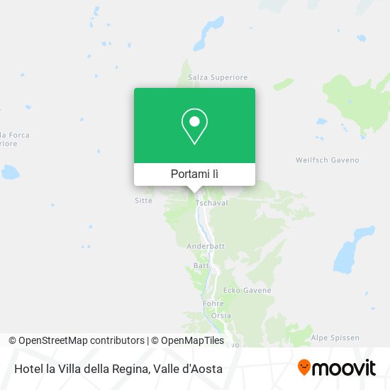 Mappa Hotel la Villa della Regina