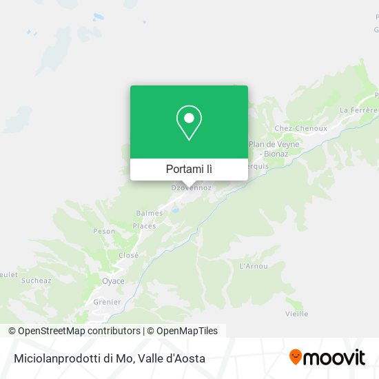 Mappa Miciolanprodotti di Mo