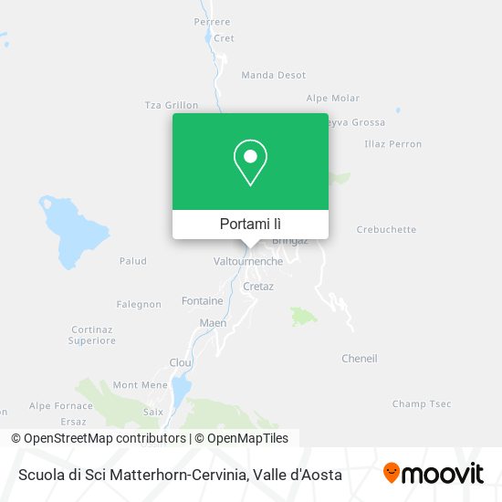 Mappa Scuola di Sci Matterhorn-Cervinia