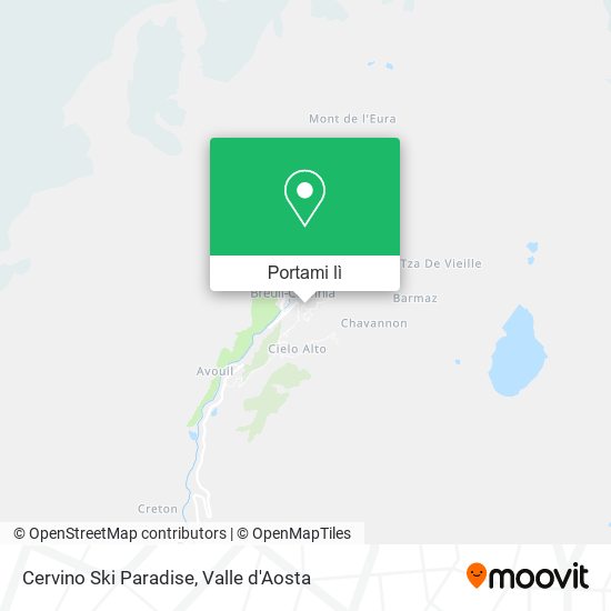 Mappa Cervino Ski Paradise