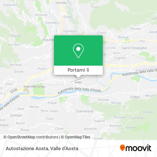 Mappa Autostazione Aosta