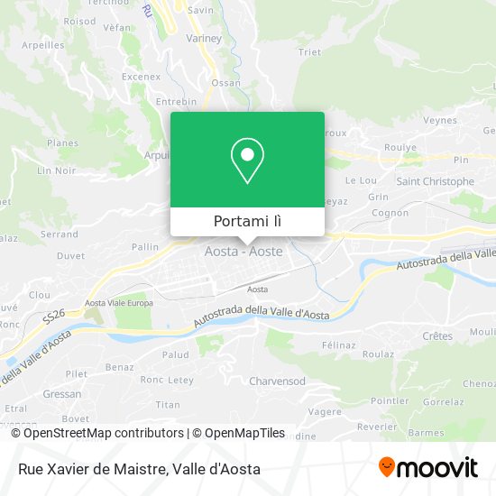 Mappa Rue Xavier de Maistre