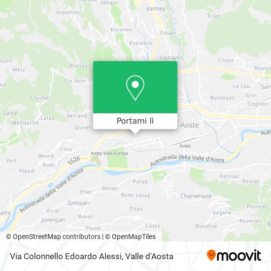 Mappa Via Colonnello Edoardo Alessi
