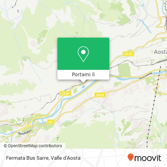 Mappa Fermata Bus Sarre