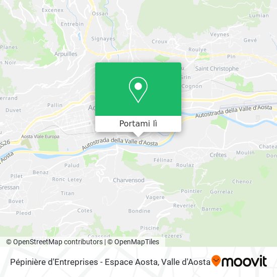 Mappa Pépinière d'Entreprises - Espace Aosta