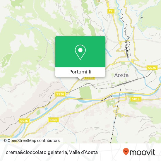 Mappa crema&cioccolato gelateria