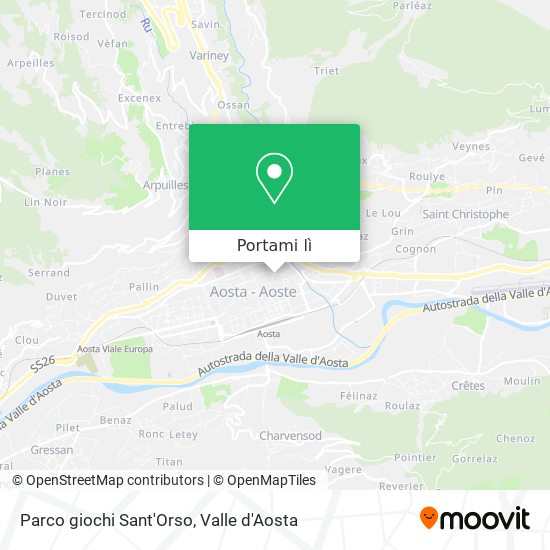 Mappa Parco giochi Sant'Orso