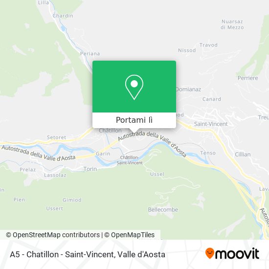 Mappa A5 - Chatillon - Saint-Vincent
