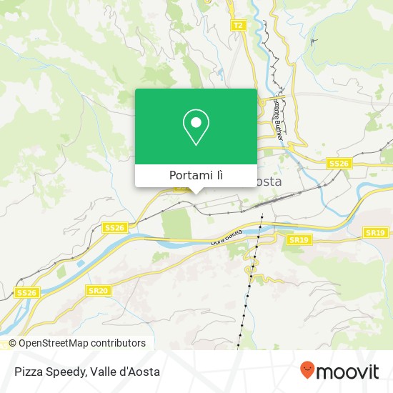 Mappa Pizza Speedy, Via Monte Grivola, 11 11100 Aosta