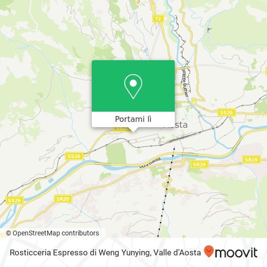 Mappa Rosticceria Espresso di Weng Yunying, Via Mont Fallere, 25 11100 Aosta