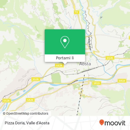 Mappa Pizza Doria, Via Capitano Jean-François Chamonin 11100 Aosta