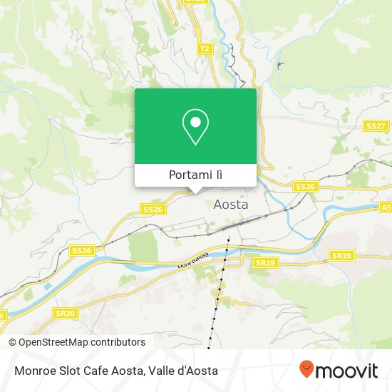 Mappa Monroe Slot Cafe Aosta