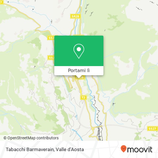 Mappa Tabacchi Barmaverain, Frazione Chez Roncoz 11010 Gignod