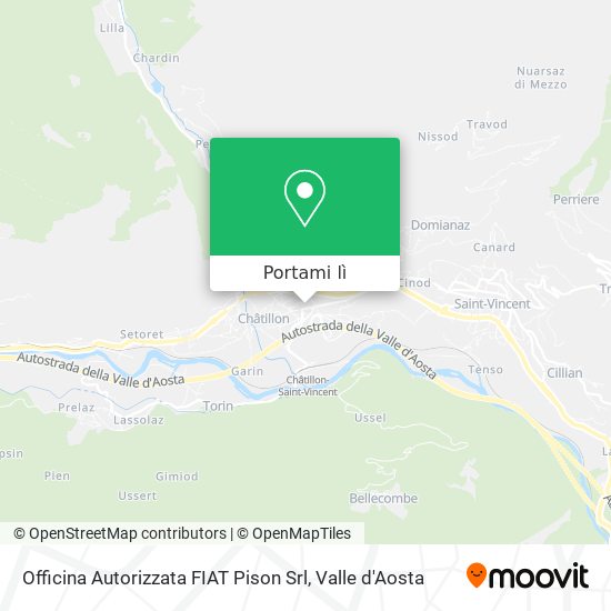 Mappa Officina Autorizzata FIAT Pison Srl