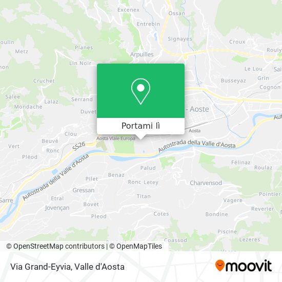 Mappa Via Grand-Eyvia
