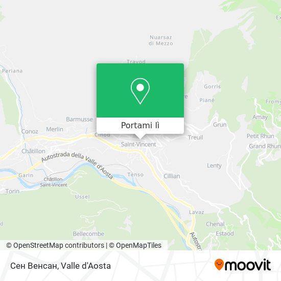 Mappa Сен Венсан