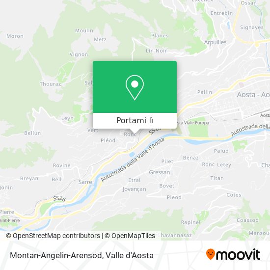 Mappa Montan-Angelin-Arensod