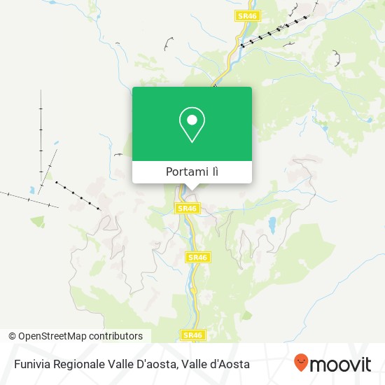 Mappa Funivia Regionale Valle D'aosta