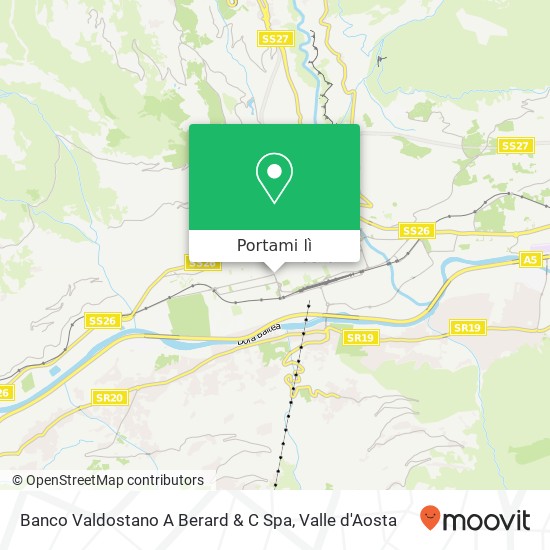 Mappa Banco Valdostano A Berard & C Spa