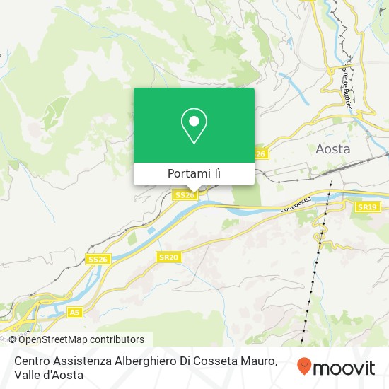 Mappa Centro Assistenza Alberghiero Di Cosseta Mauro