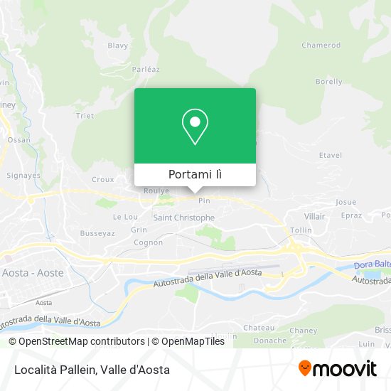 Mappa Località Pallein