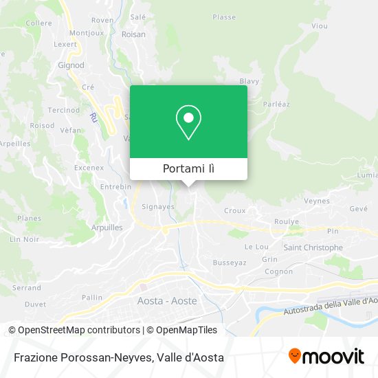 Mappa Frazione Porossan-Neyves
