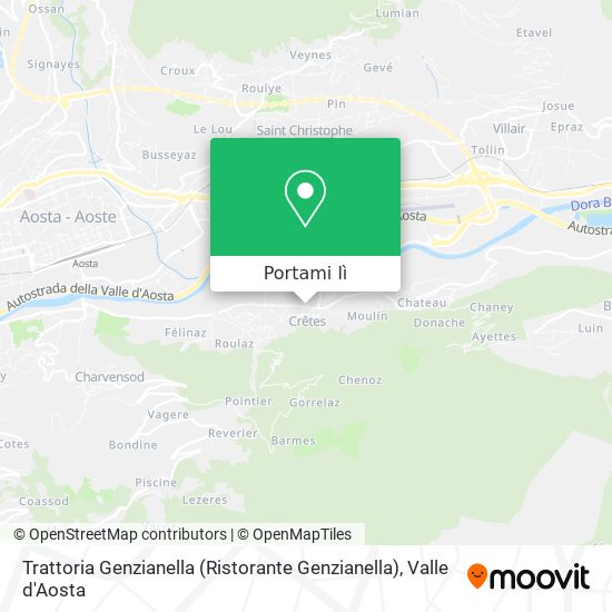 Mappa Trattoria Genzianella (Ristorante Genzianella)