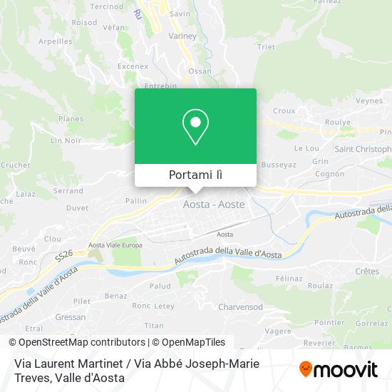 Mappa Via Laurent Martinet / Via Abbé Joseph-Marie Treves