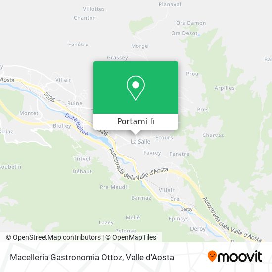 Mappa Macelleria Gastronomia Ottoz