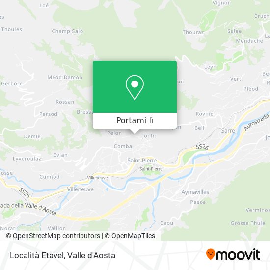 Mappa Località Etavel