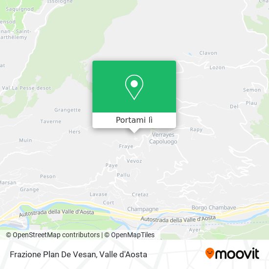 Mappa Frazione Plan De Vesan