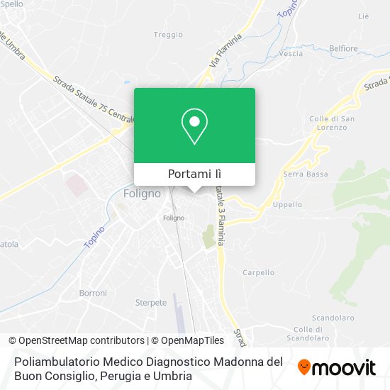 Mappa Poliambulatorio Medico Diagnostico Madonna del Buon Consiglio