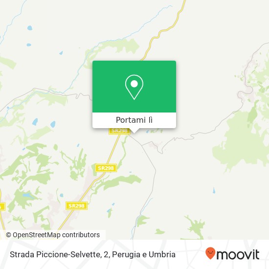 Mappa Strada Piccione-Selvette, 2