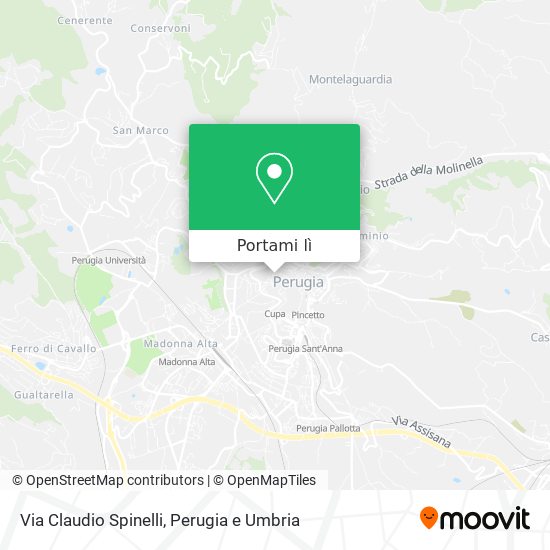 Mappa Via Claudio Spinelli