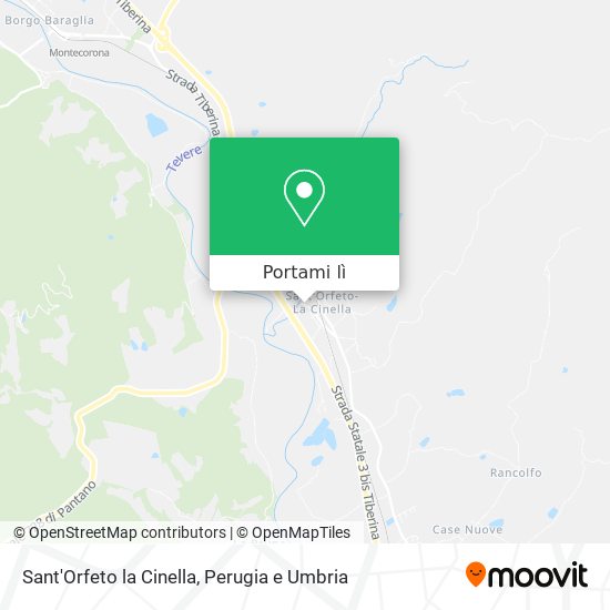 Mappa Sant'Orfeto la Cinella