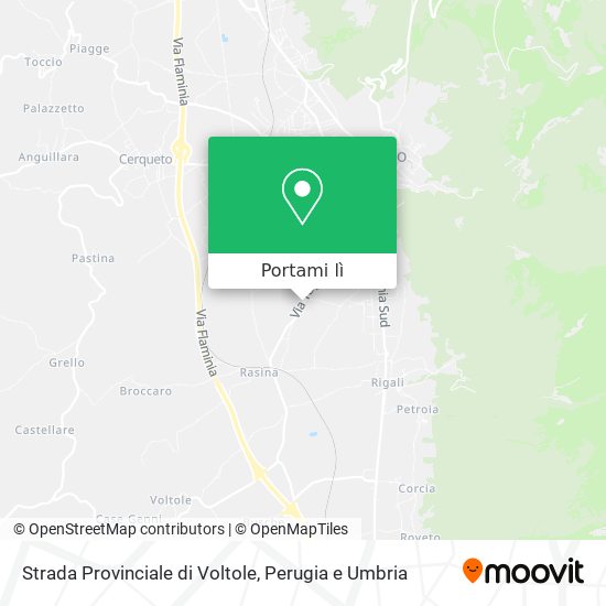 Mappa Strada Provinciale di Voltole